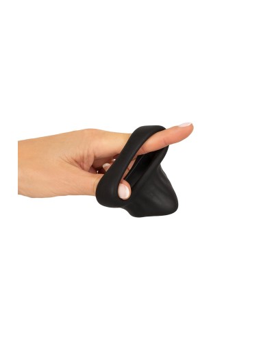 Cock Ring avec Ball Stretcher liquid silicone - Erecto 